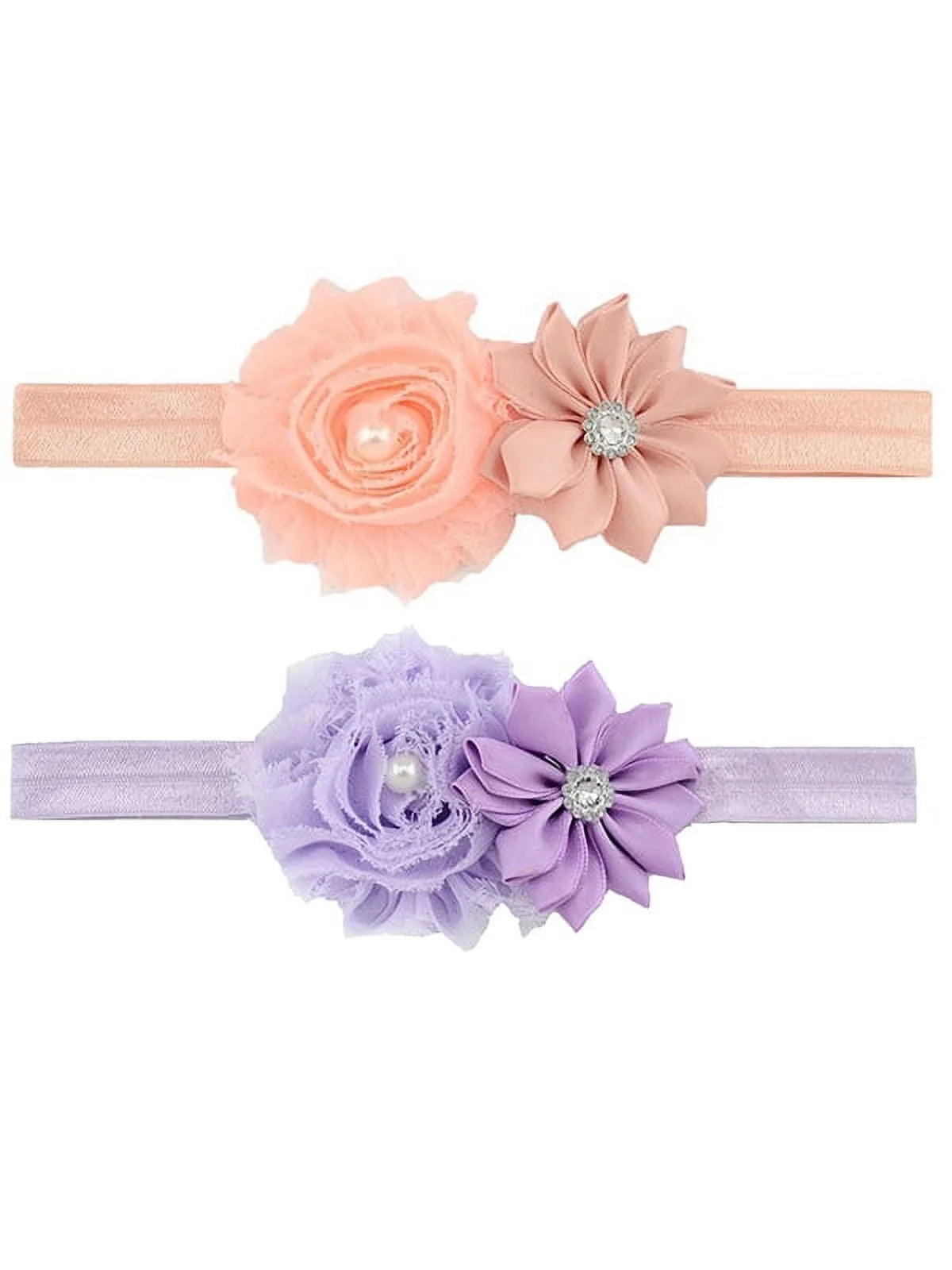 Headband for Baby Girl, Cute 12 Pieces Hair Bows Clips Flower Ribbon Hair Accessories for Kids