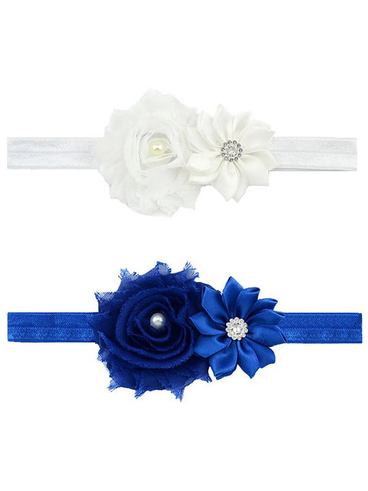 Headband for Baby Girl, Cute 12 Pieces Hair Bows Clips Flower Ribbon Hair Accessories for Kids