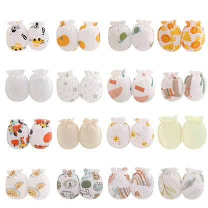 5Pairs Baby Anti-Scratch Gloves Infant Boy Girl Unisex Mittens Baby Accessories QX2D